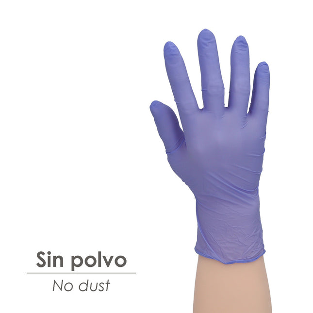 Guante Desechable Nitrilo Azul  M 3,5 gms.