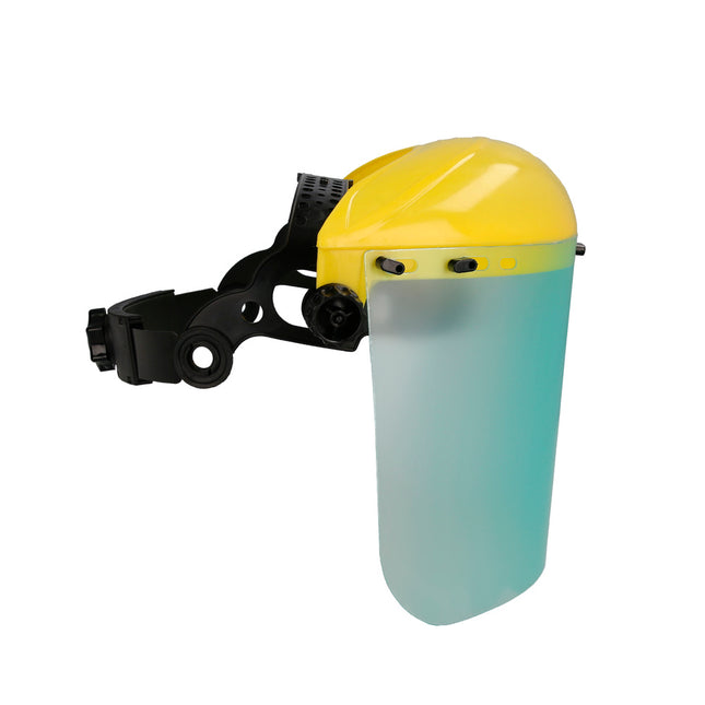 Facial Protector With Adjustable Harness Polycarbonate Screen 390x200 mm. Safety visor, Anti Impact, Brushcutter Helmet