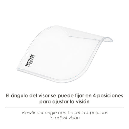 Protector Facial policarbonato Transparente. Recambio