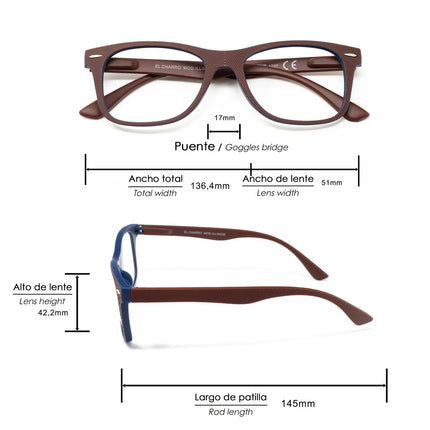 Gafas Lectura Illinois Rojas Aumento +1,0 Gafas De Vista, Gafas De Aumento, Gafas Visión Borrosa