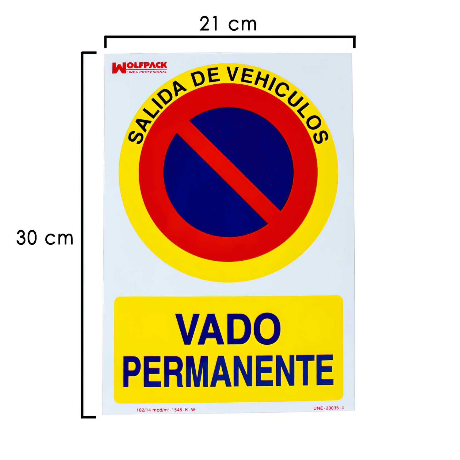 cartel vado permanente