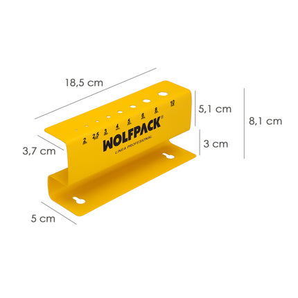 T-Handle Allen Key Holder Holds 8 Wrenches, Allen Key Organizer