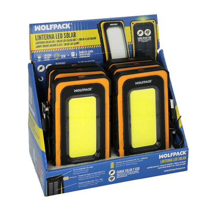 Linterna Led Solar Recargable 10 Watt 750 Lumenes