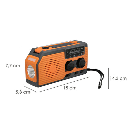 Linterna Led De Emergencia Solar Con Radio