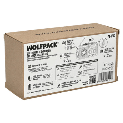 Linterna Led De Emergencia Solar Con Radio