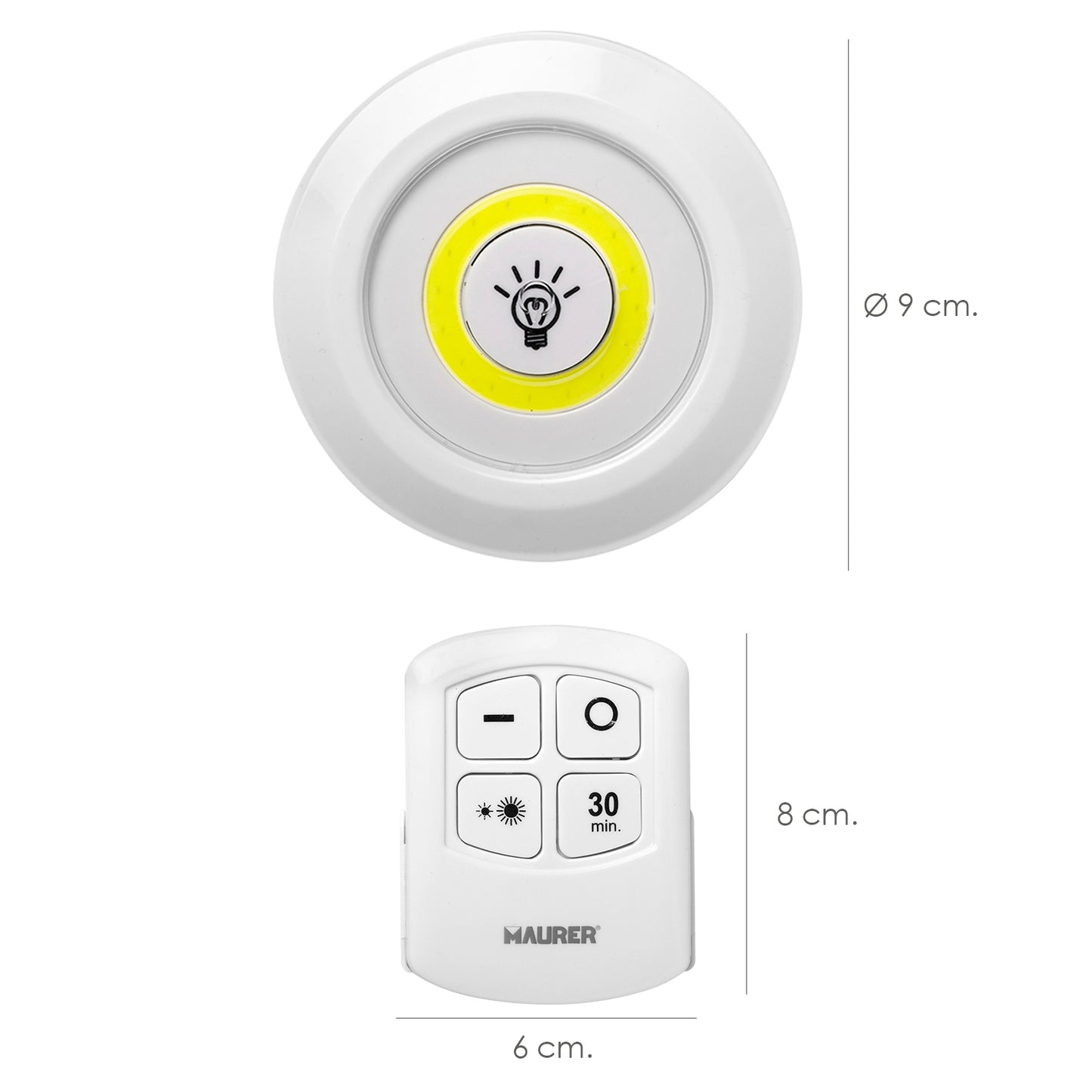  foco led con mando