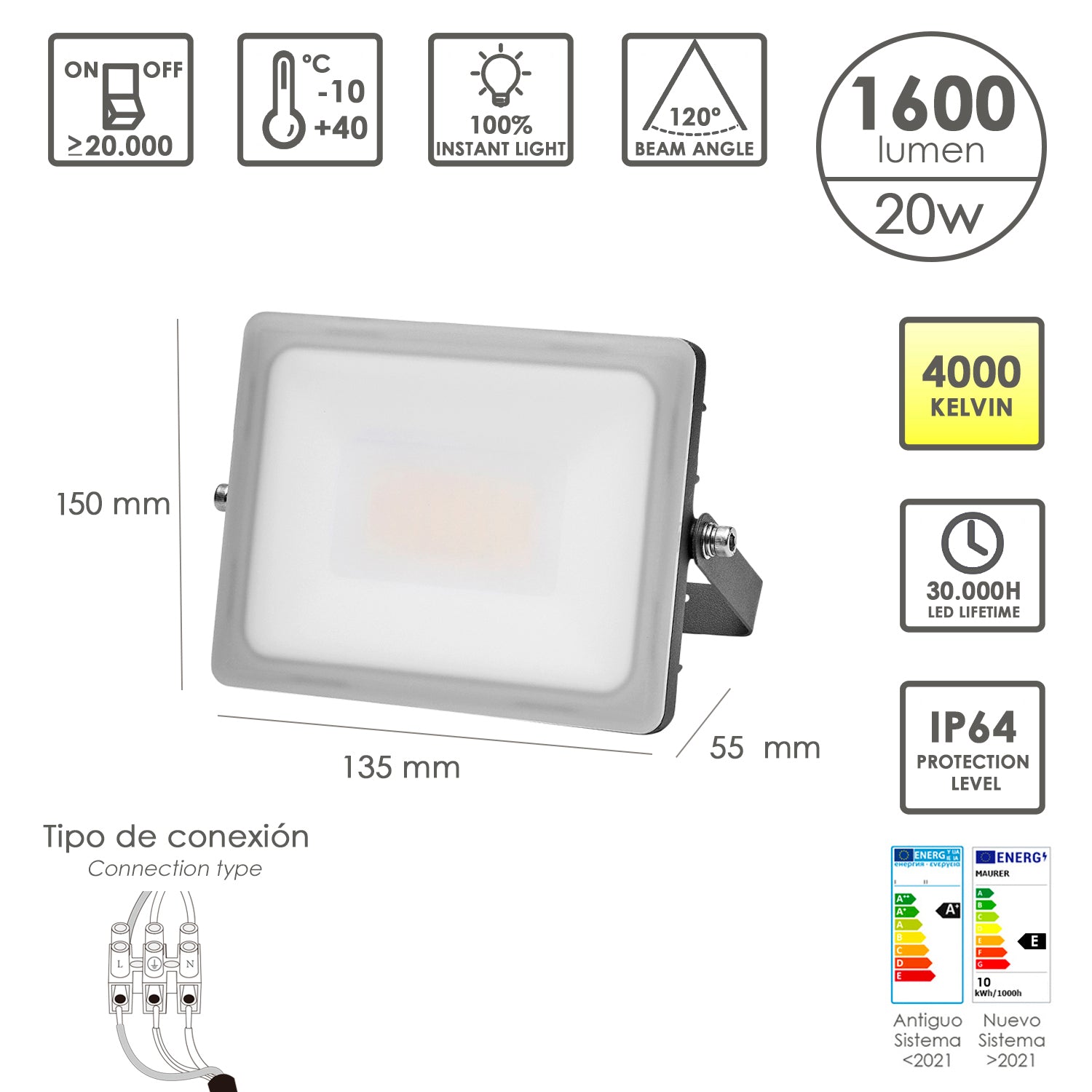  foco led plano