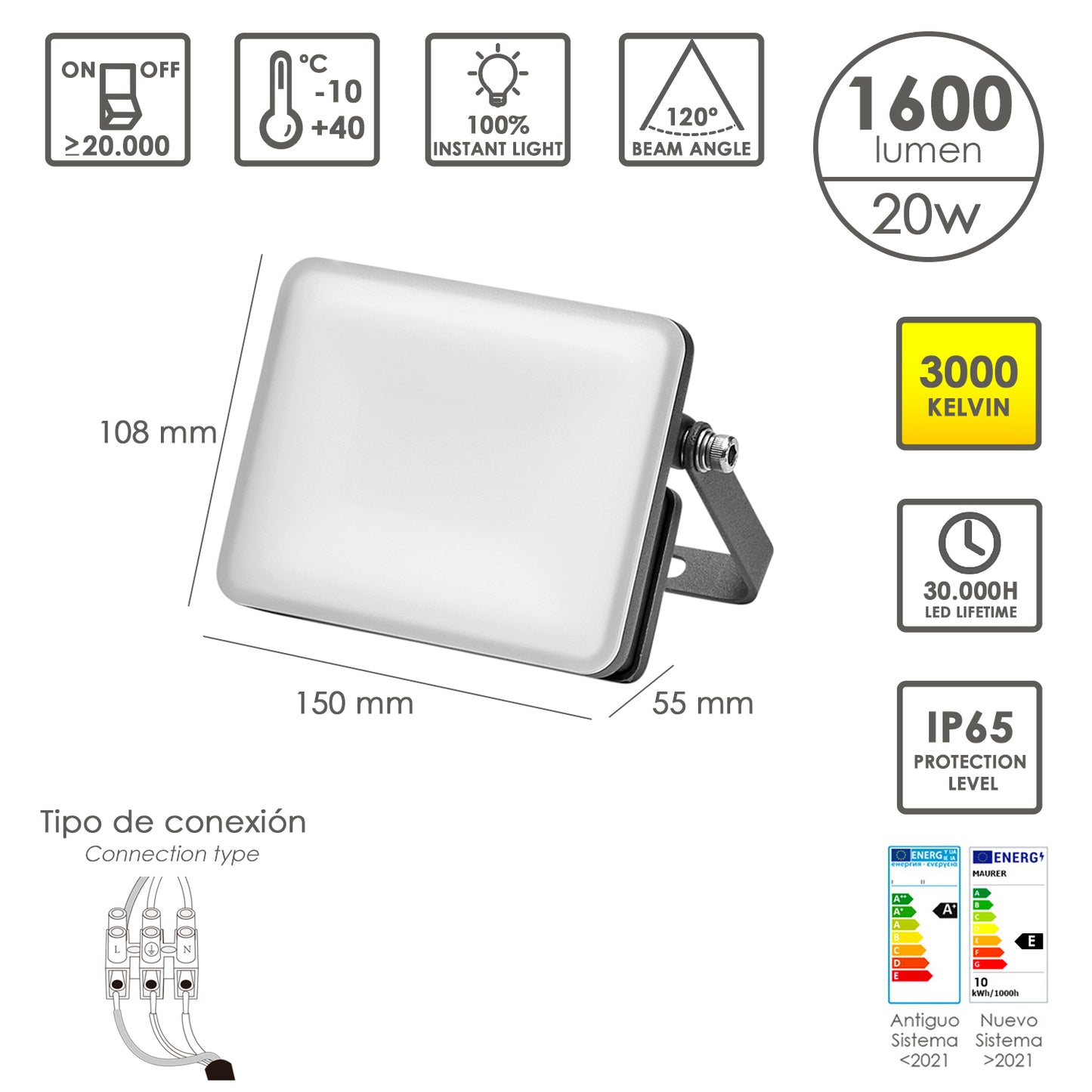  foco led plano