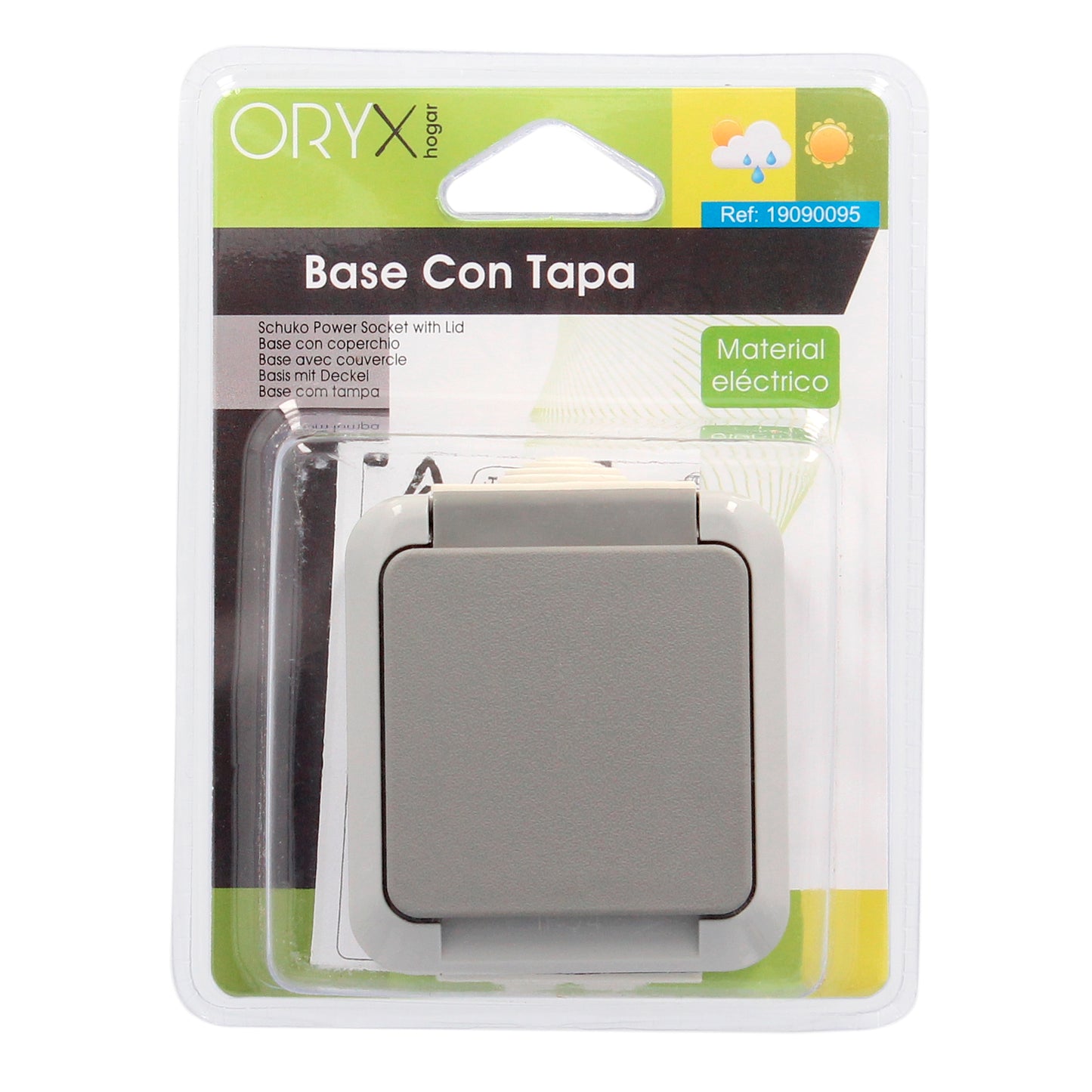 Base Oryx con tapa gris