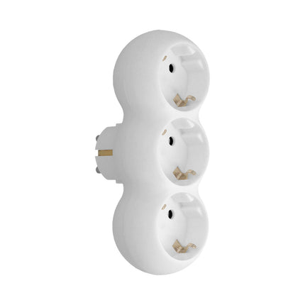 adaptador triple schuko