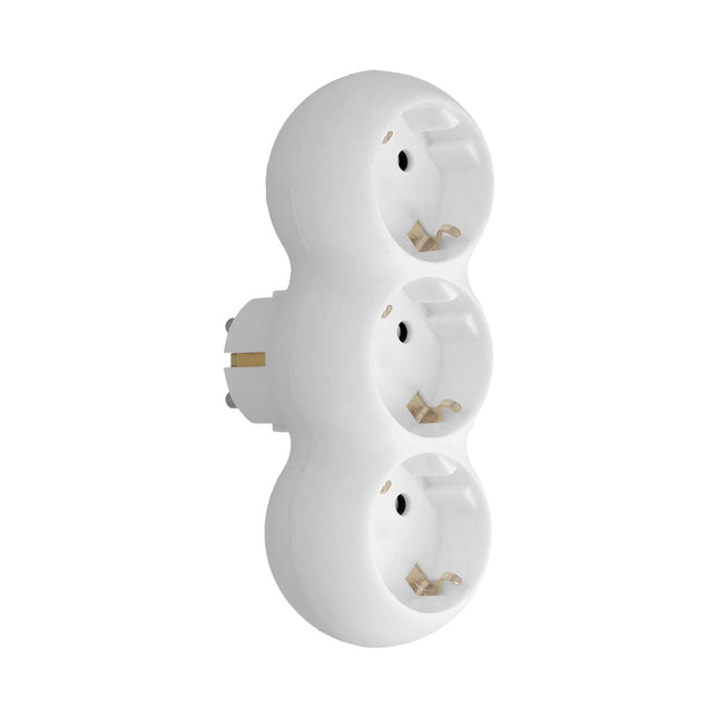 adaptador triple schuko