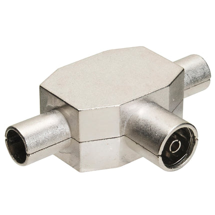 Metal Shielded TV Distributor 1 Female + 2 Males