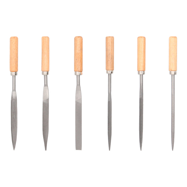 Conjunto de limas de ferro pequenas sortidas com 6 peças