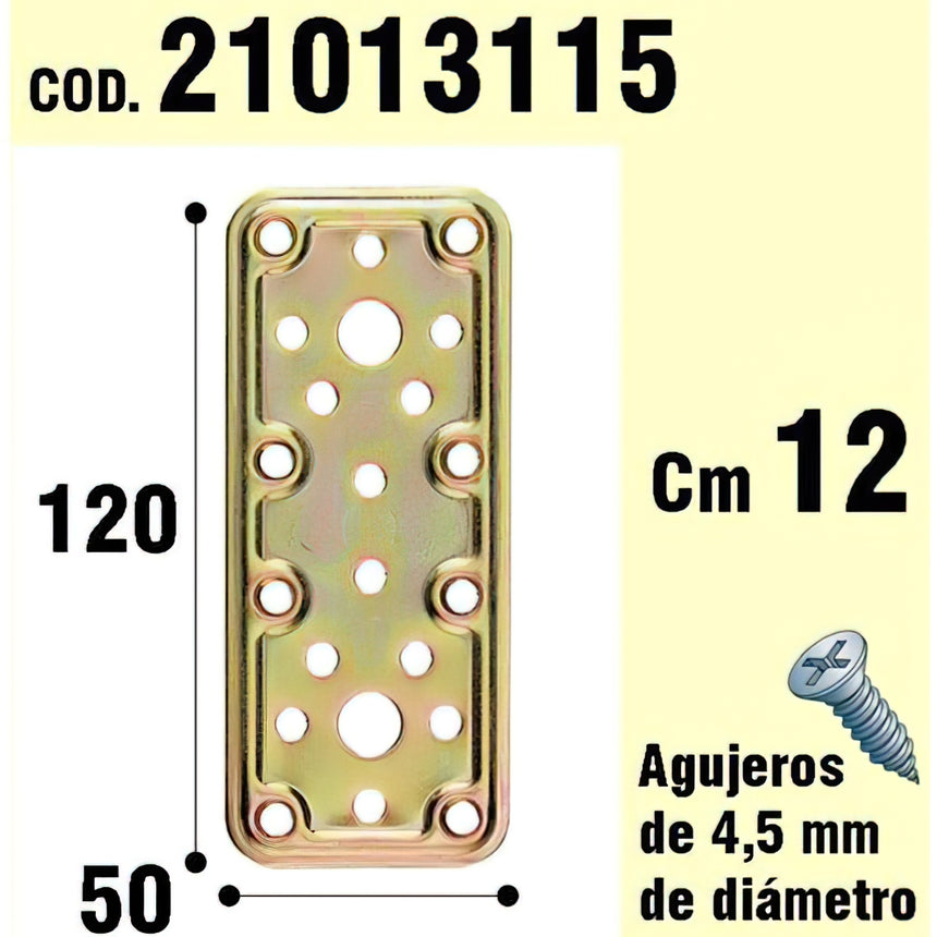 Suporte para Placa de Madeira Bicromatizada 50x120 mm.