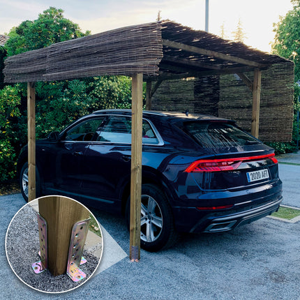 Adjustable Bichromated Wood Anchor Support