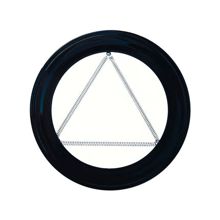 Plafon Embellecedor Estufa Pellet Vitrificado Negro Mate 80 mm.