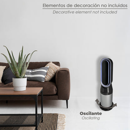 Termoventilador Ceramico Oscilante Con Mando 1.300 / 2.000 Watt. Temporizador 12 Horas.