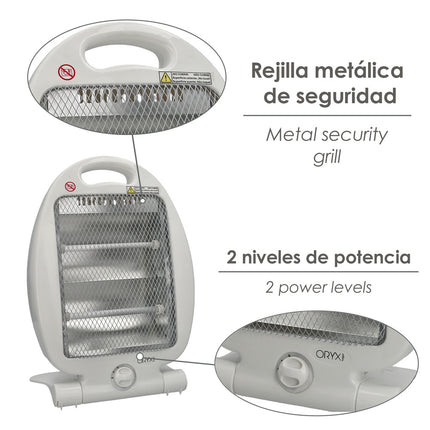 Estufa Radiante Pie Oscilante 400 / 800w