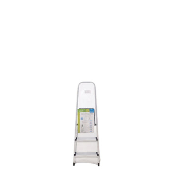 Escalera Aluminio 3 Peldaños Plegable, Uso doméstico, Antideslizante, Ligera y Resistente