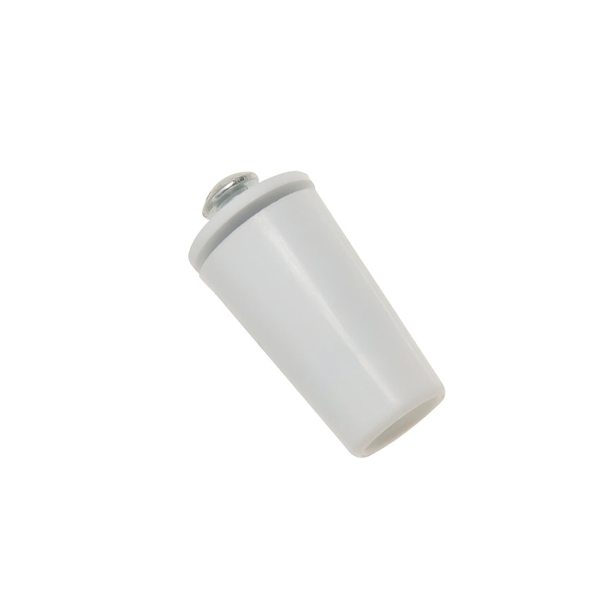 Batente Cego com Parafuso 40 mm. Branco