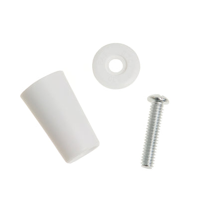 Blinds stop with screw 40 mm. White