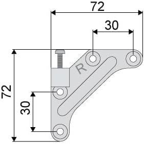 VicHome Juego colgador para muebles de cocina armarios percheros estantes, escuadra+placa de montaje. Herraje para pared suspendido oculto, montaje resistente