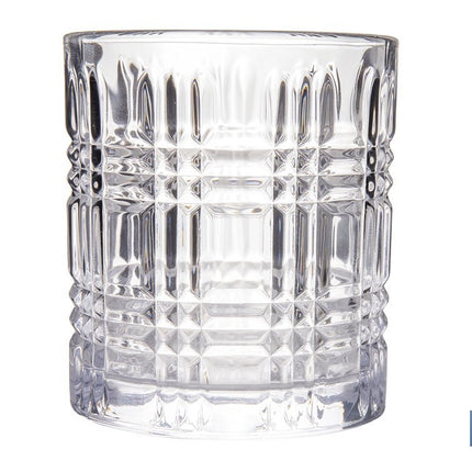 Pack de 6 vasos de agua con relieve | Capacidad: 27,5 cl | Material: vidrio | Color: transparente