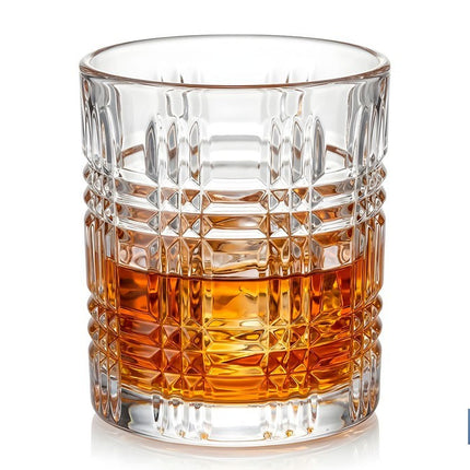 Pack de 6 vasos de agua con relieve | Capacidad: 27,5 cl | Material: vidrio | Color: transparente
