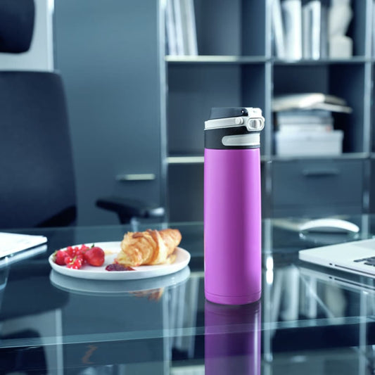 Leifheit Purple Flip Thermos Bottle 600 ml