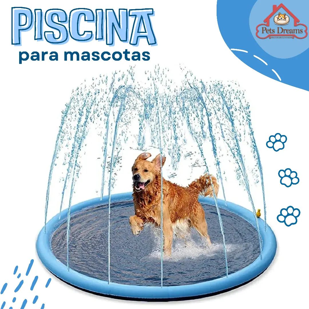 Pet sprinkler pool mat