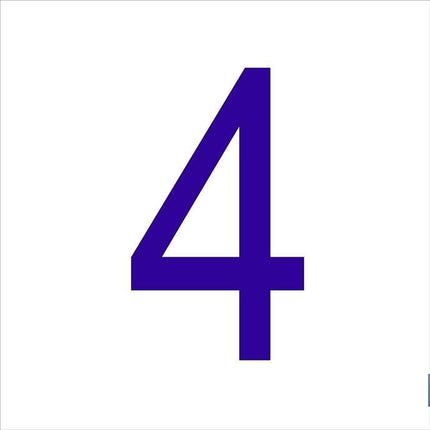 4 Número en glasspack