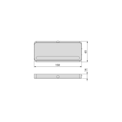 Emuca Kraz LED luminaire rechargeable by USB with motion sensor, Natural white light 4,000K, Plastic, Metallic grey