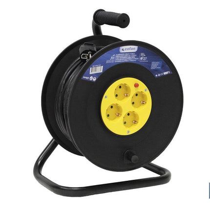Alargador de cable con 4 tomas | Longitud del cable 50 metros | Sección cable 3 x 1,5 mm