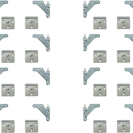 VicHome Juego colgador para muebles de cocina armarios percheros estantes, escuadra+placa de montaje. Herraje para pared suspendido oculto, montaje resistente