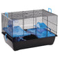 FLAMINGO Hamster cage Jaro 2 black and blue 50.5x33x32.5 cm