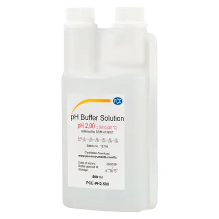Solucion de calibración de pH 2 PCE-PH2-500
