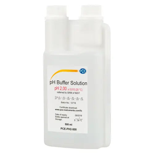 Solucion de calibración de pH 2 PCE-PH2-500