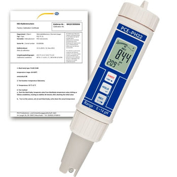 pH-metro PCE-PH 22-ICA incl. certificado de calibración ISO