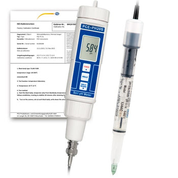 pH-metro PCE-PH20P-ICA incl. certificado de calibración ISO
