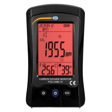 Medidor de CO2/Dióxido de Carbono PCE-CMM 10-ICA com certificado ISO 
