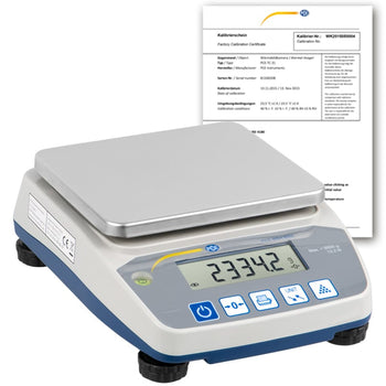 Balanza básica PCE-BSH 6000-ICA incl. certificado de calibración ISO