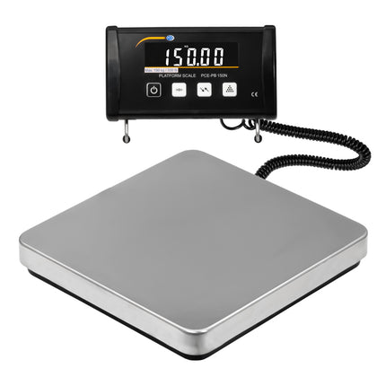 Balança de inventário PCE-PB 150N-ICA com certificado de calibração ISO incluído.