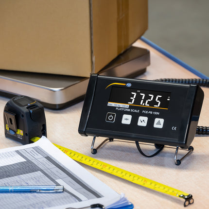 Balança de inventário PCE-PB 150N-ICA com certificado de calibração ISO incluído.