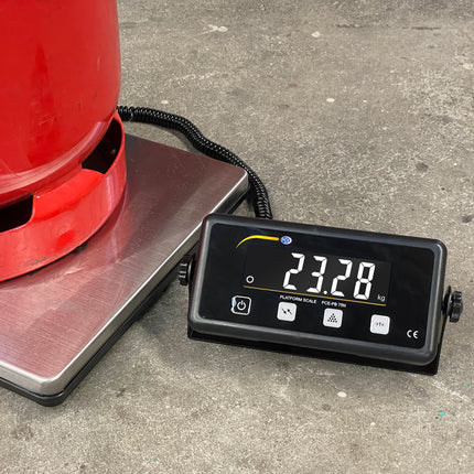 Balanza de plataforma PCE-PB 75N-ICA incl. certificado de calibración ISO