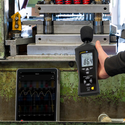 Sonómetro Bluetooth PCE-323-ICA incl. certificado de calibración ISO