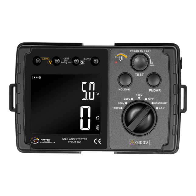 Medidor de aislamiento PCE-IT 200