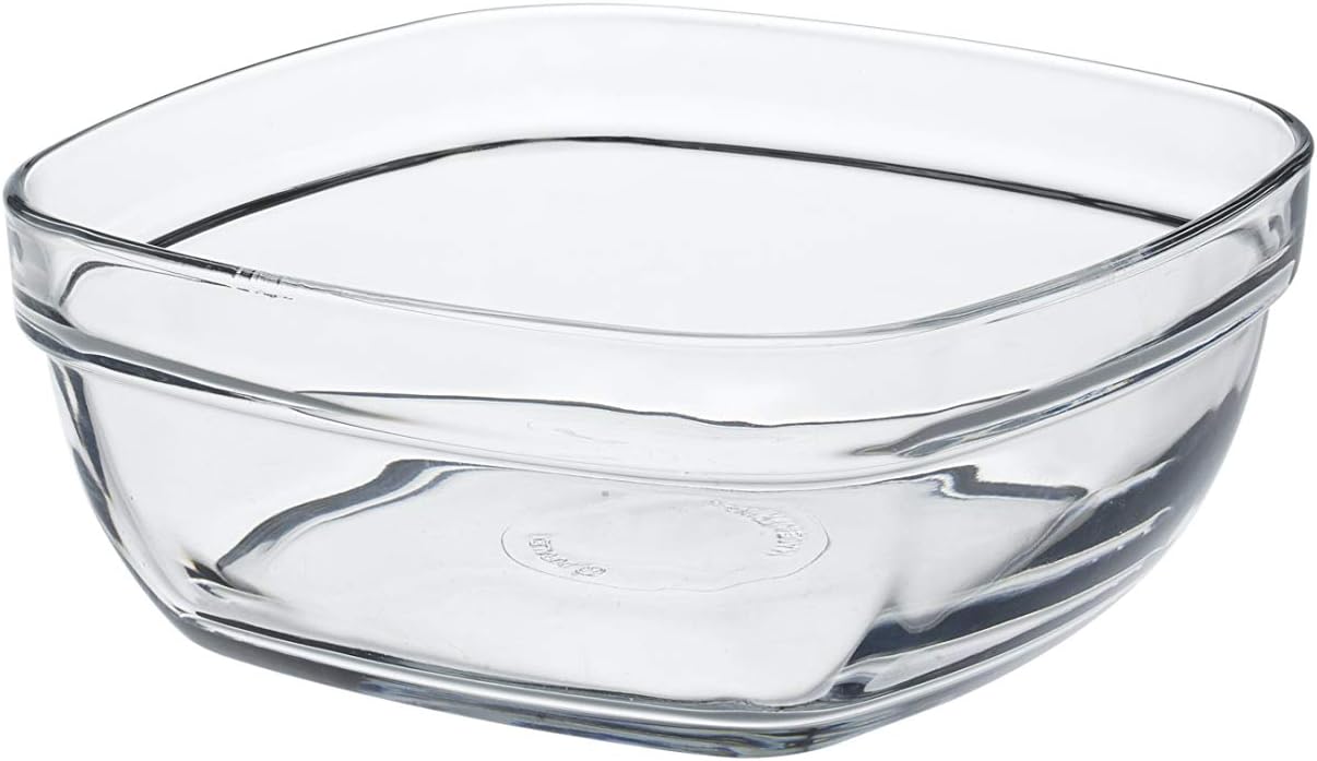 DURALEX STACKABLE BOWL WITH SQUARE LID