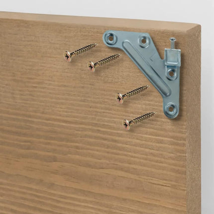 VicHome Juego colgador para muebles de cocina armarios percheros estantes, escuadra+placa de montaje. Herraje para pared suspendido oculto, montaje resistente