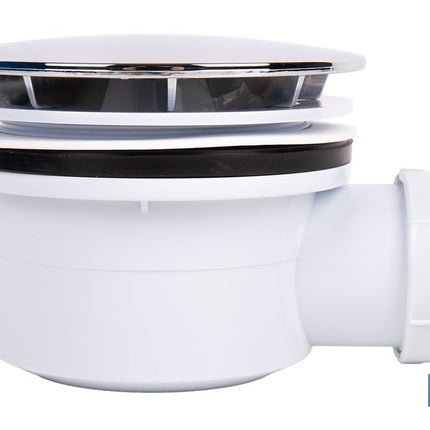 Válvula sifónica para plato de ducha | Orificio de Ø90 mm | Salida de Ø40 mm | Junta cónica reductora de Ø32 mm
