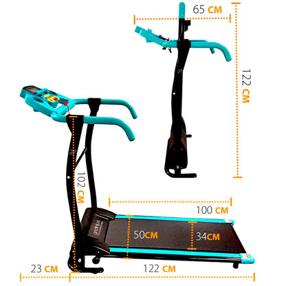 Gridinlux 12 Program Electric Treadmill, Foldable, 1000 W Motor